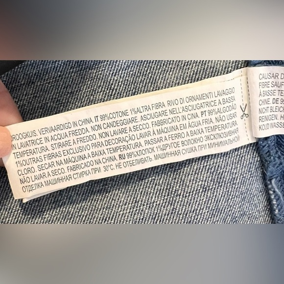 Disney Forever 21‎ Blue  Denim Overall Dress Sz Medium - Picture 7 of 10